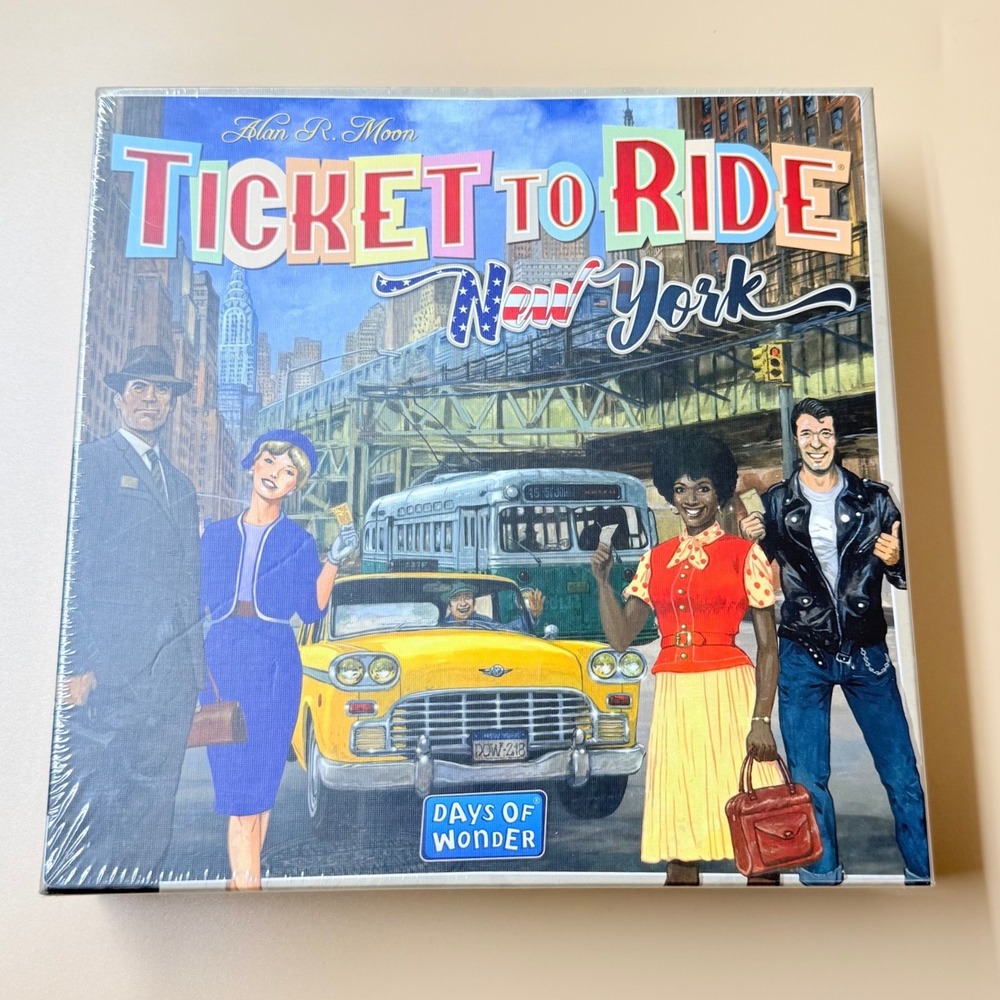 Ticket to Ride New York Board Game Days of Wonder New Sealed Alan R Moon 720060